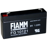 FG10121, FIAMM Batteria ermetica al piombo 6V 1,2Ah. Faston 4,8mm.