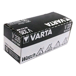 V335 Varta, Box 10 pile Siver Oxide 1,55V. Equivalente: SR512SW, 335, SB-AB, 622, 280-68. IEC: SR512SW