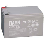 12FGHL48, FIAMM Batteria ermetica al piombo High Rate Long Life (vita di progetto: 10 anni a 20°C) 12V 12Ah. (C20) Faston 6,3mm per UPS