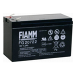 FG20722, FIAMM Batteria ermetica al piombo 12V 7,2Ah. Faston 6,3mm.