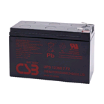 CSB UPS123607F2, Batteria AGM ermetica ricaricabile al piombo 12v 360W (7Ah) per UPS, Faston 6,3mm.