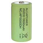 202030, Alcapower, Batteria Ricaricabile Ni-MH Size: D 1,2V 10000 mAh