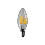 930032, Oliva a filamento Led 230VAC 4W 360° Bianco Caldo Base E14. Marca: Alcapower