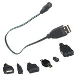 708004, EP-SDR051A. Cavo USB + 6 Connettori per iPod, MP3, Foto Camere, Cellulari. Marca: Alcapower