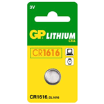 GPCR1616-C1, Gp Batteries, Blister 1 Pila Litio CR1616 3V