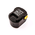 82048_GMBH, Batteria per AEG BS 12G, BS 12X, NiMH, 12V, 3000mAh