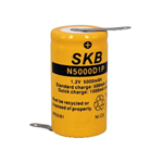 38220065, Batteria ricaricabile NI-CD 1,2V 5000mAh size: D (TORCIA) con lamelle. Marca: SKB