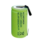 202017, AP3300SCHV1P. Accumulatore Ni-MH Sub-C (SC) 1,2V 3300 mAh T.SALDARE. Marca: Alcapower