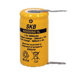 38200020 SKB, Batteria Ricaricabile NI-CD 1,2V 2000mAh Size: SC (SUB-C) con lamelle