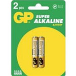 GP25A-U2, Blister 2 pile alcaline size AAAA (LR61) 1,5V. Marca: GP Batteries
