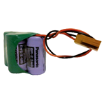 BR-2/3AGCT4A, Panasonic, BR-2/3AGCT4A BR2/3A) 6V 2900mAh. con connettore VTP