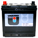 845.380S, Batteria Auto Uranio (by Fiamm) 12V 45Ah. 330A EN Polo Pos.: SX. Cod. 9509110300. Gruppo Dim.: E2X. Fis. Base: B01