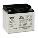 SWL1100, YUASA SWL1100, batteria ermetica al piombo AGM VRLA 12V 41Ah. Connessione: vite e dado M5.