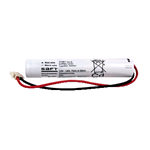 3VNTCSU-1600MLX Arts Energy (ex Saft) batteria per lampade d'emergenza Ni-Cd 3,6V 1600mAh Alta Temp. con cavo e conn. Molex