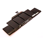 53714_GMBH, Battery for MacBook Pro 15 inch. A1398 (2012 2013), Li-Po, 10,95V, 8460mAh, 92,6Wh, built-in, w/o tools