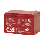 CSB EVH12150-X3, Batteria ciclica (deep-cycle) ermetica ricaricabile al piombo 12v 15Ah. Faston 6,3mm. Dim.15,1x9,8xH.9,75cm