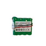 SAFT 4LS14500P, SAFT Lithium 3.6V 10.4Ah battery pack with free cable outlet 30 cm.