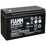 FG20721, FIAMM Batteria ermetica al piombo 12V 7,2Ah. Faston 4,8mm.