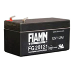 FG20121, FIAMM Batteria ermetica al piombo 12V 1,2Ah. Faston 4,8mm.