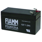FG20121A, FIAMM Batteria ermetica al piombo 12V 1,2Ah. Faston 4,8mm.