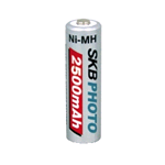 38191060, Rechargeable Ni-Mh Battery 1.2V 2500mAh size: AA. Brand: SKB (GBC)