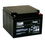 FGC22705, Fiamm Batteria ermetica al piombo ciclica serie FGC 12V 27Ah. Term. Round M5