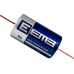 ER26500M-AX EEMB Batteria litio Primary lithium-thionyl chloride (Li-SOCI2)  Size C, 3,6V 6500mAh con reofori assiali