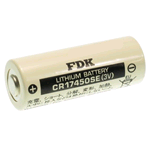 CR17450SE, Batteria Lithium 3V FDK (ex Panasonic) 3 Volt 2500mAh. Size: CR17450. Diam. 17x h..45mm. Standard Discharge Current (mA): 0,5 mA