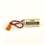 CR17335SE+CONN, Batteria FDK CR17335SE 3V 1800mAh. con cavo e connettore, size 2/3A, Ricambio per PLC Fanuc A98L-0031-0006