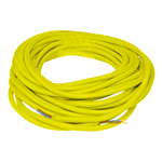 929927, Yellow Round Flexible Textile Cable 2x0.75 m10