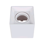 930267, Surface-mounted swivelling cube spotlight holder
