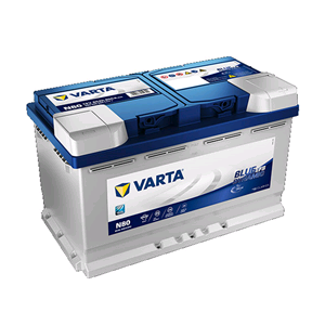 580500080 (N80) VARTA, Batteria auto Start&Stop EFB 12V 80Ah 800A(EN), DX  (0), BLUE dynamic, Codice: N80 EFB