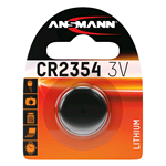 1516-0012, CR2354, Blister 1 pila Litio 3V CR2354 Dimensioni: 23×23×H. 5,4 mm. Marca: Ansmann