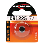 CR1225, Blister 1 pila Litio 3V CR1225. Marca: Ansmann 1516-0008