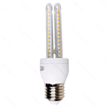 AIG004803, Lampadina a LED E27 T3 2U 9W E27 Bianco Freddo 6400K, 780 lm 230Vac