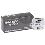 373-RAY Rayovac, Box 10 pile Silver Oxide 1,55V. Equivalente: SR916SW, 373, D373, SB-AJ, 617, 280-45, 080-D40. IEC: SR68