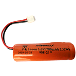 908-21X, Batteria Li-Ion ricaricabile 3,6V 700mAh. ORIGINALE Logisty, Daitem, Diagral, Hager. CHIEDERE DISPONIBILITA'