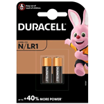 MN9100/2 Blister 2pcs. battery 1,5 Volt Duracell MN9100 (N) alkaline size N for safety devices, LR1/LR01/KN/AM5/4001/810/E90/910A