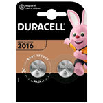 DL2016-BL2 Duracell Blister 2pz. batteria Duracell elettronica al litio DL2016. IEC: CR2016, 3V