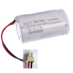 LS26500-MLX, SAFT LS26500, Batteria litio, Primary lithium-thionyl chloride (Li-SOCl2) 3,6V 7,7Ah. con cavi lunghi 110 mm. e conn. Molex 2 vie 5264-02