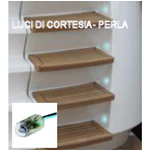 LPE112KG, Luce di cortesia a led per interni ed esterni colore Verde serie PERLA. Marca: Binding Union
