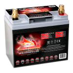FT438-U1R, FULLRIVER AGM Full Throttle Series 12V 35Ah (C20) 438CCA Battery Terminal: M6 + TP26 Dimensions: 196x131x167mm (H with terminals 192mm)