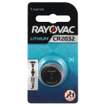 CR2032-BL1, Blister 1 pila Rayovac Lithium Battery CR2032