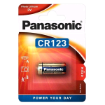 CR123A Panasonic (CR-123AL/1BP), Blister 1 Batteria Litio 3V ,  DL123A, CR17435, K123LA, CR123R, EL CR123 AP