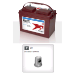27TMH Trojan, Batteria Trojan Deep Cycle Battery 27TMH, 12V 115Ah. (20hr.) Term. 7, UT