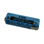 CR17450E-R-TAGS, Batteria Lithium 3V FDK (ex Panasonic) 3 Volt 2400mAh. con lamelle, Size: CR17450. Diam. 17x h.45mm. Standard Discharge Current (mA): 5 mA