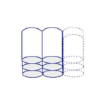 PBLI-ION-11,1V15AH, Pacco batteria ricaricabile Li-ion 11,1V 15Ah (3S3P) con BMS e cavi lunghi 20cm. (3x3) 9 celle INR21700-50E Samsung. Dimensioni: 60,80x60,80xH.70,80mm.