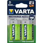 56720(R20/D), Blister 2 batterie Ricaricabili Pronte per l'uso Varta Ready2use R20/D Ni-MH Rechargeable Batteries 1,2V 3000 mAh