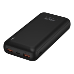 1700-0147, Powerbank 20000 mAh., Ricarica rapida con 2 porte USB-A (Quick Charge 3.0) e una porta USB di tipo C 