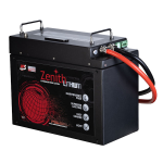 ZLI024065, Zenith Lithium rechargeable LiFePO4 25.6V 100Ah. battery pack complete with PCM/BMS control electronics